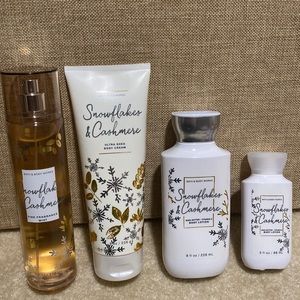 Snowflakes and Cashmere Bath and Body set